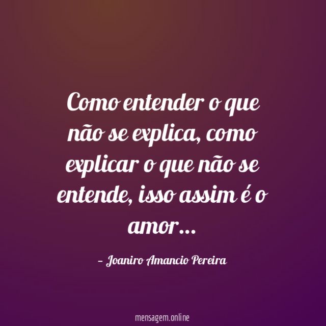 Como entender o que não se explica