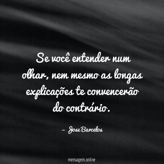 Se você entender num olhar