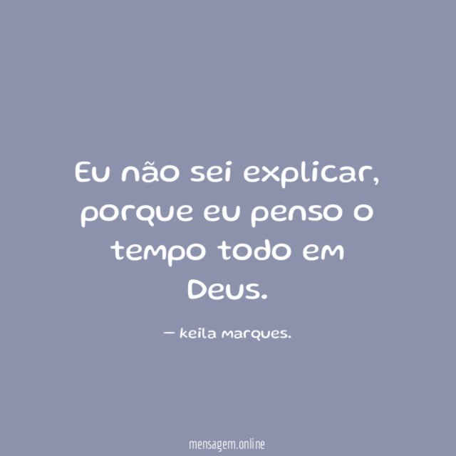 Eu não sei explicar