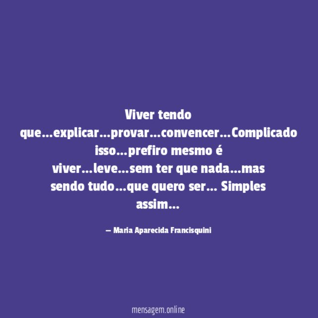 Viver tendo que