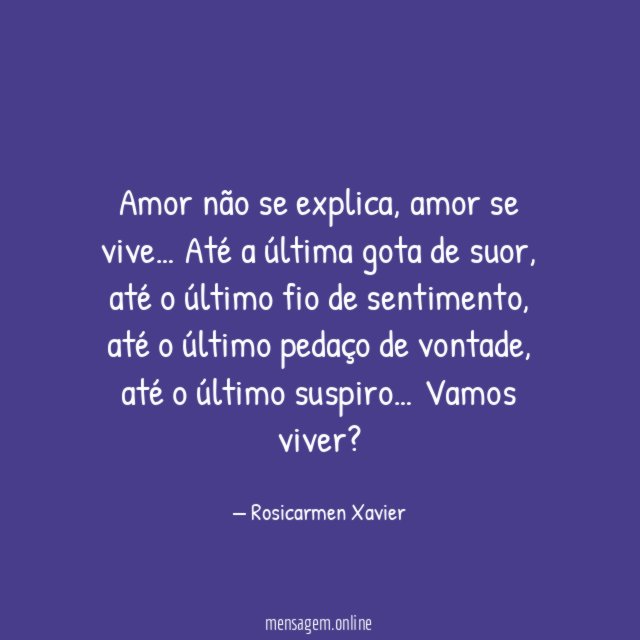 Amor não se explica