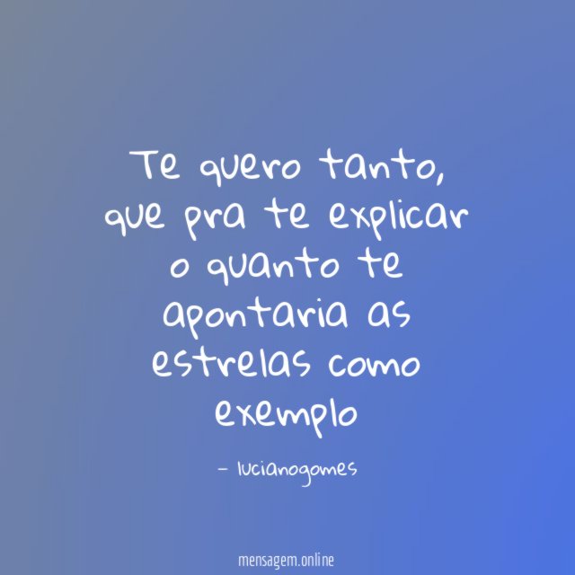 Te quero tanto
