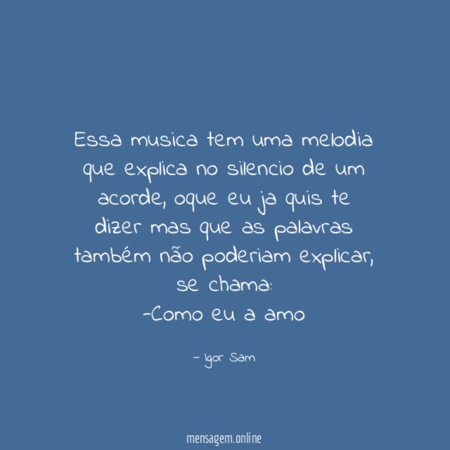 Essa musica tem uma melodia que explica no silencio de um acorde