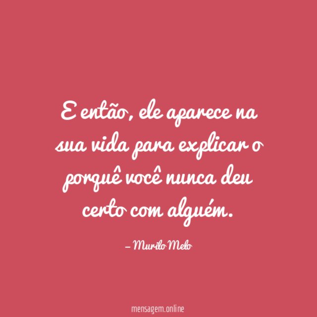 E então