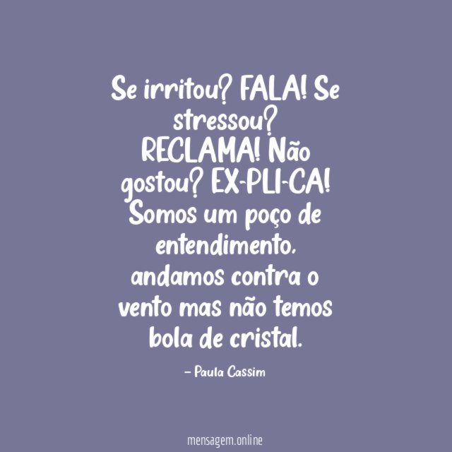 Se irritou