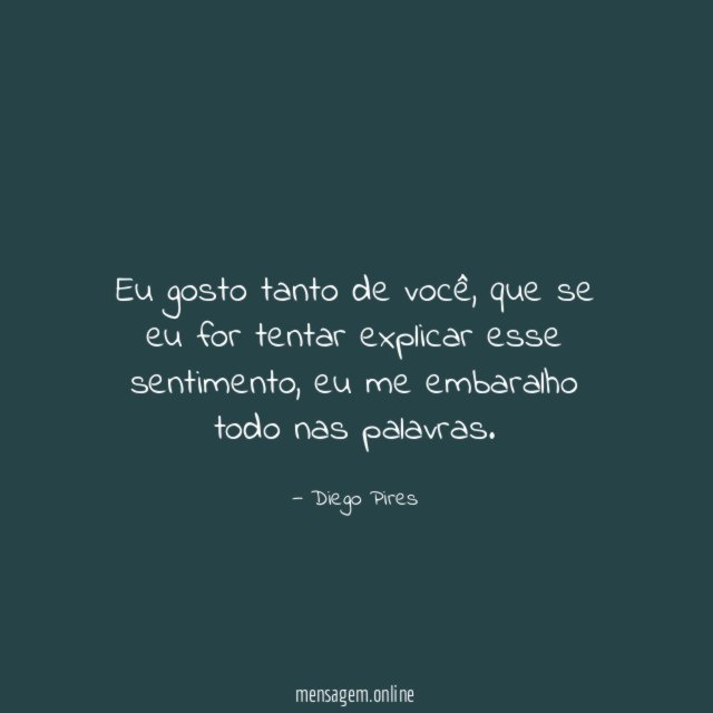 Eu gosto tanto de você