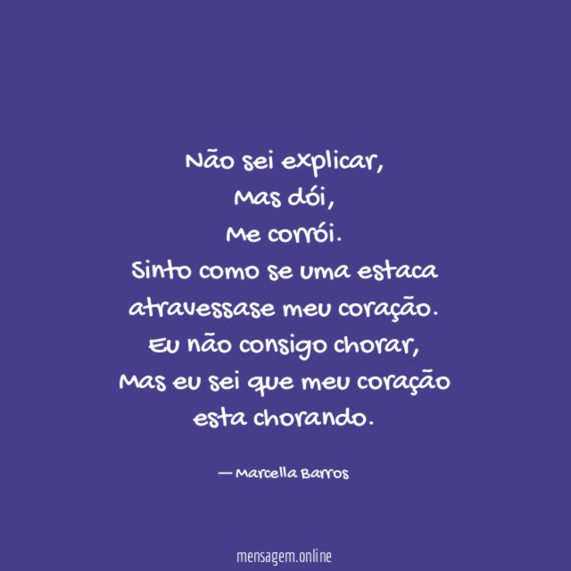 Não sei explicar