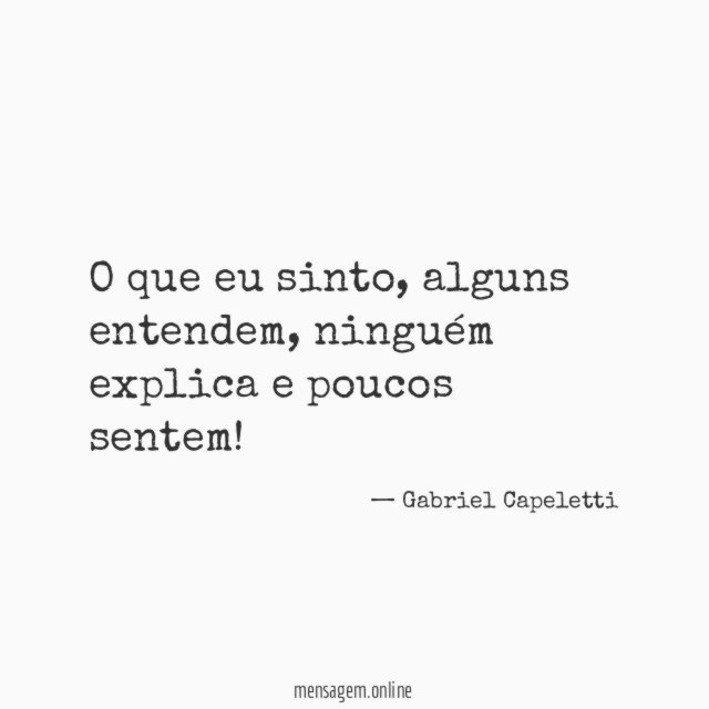 O que eu sinto