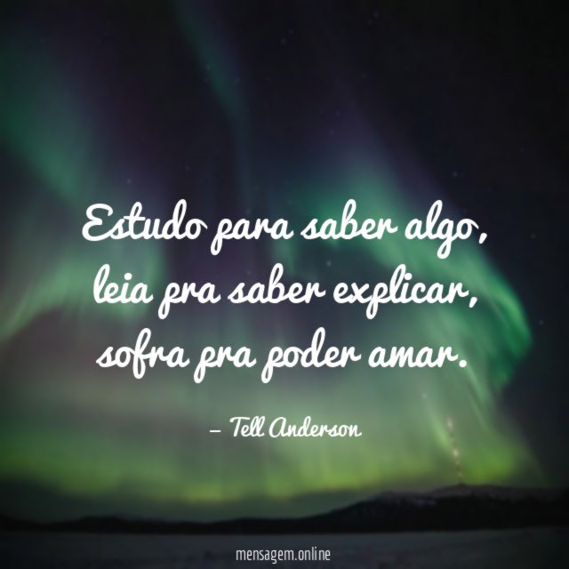 Estudo para saber algo