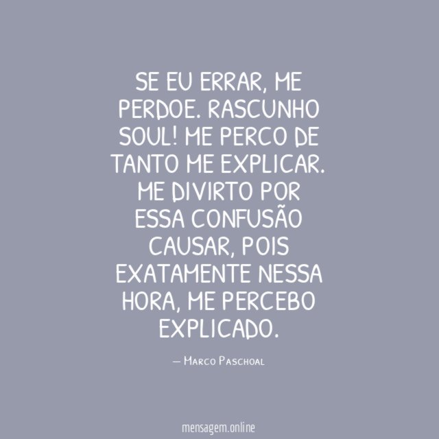 Se eu errar