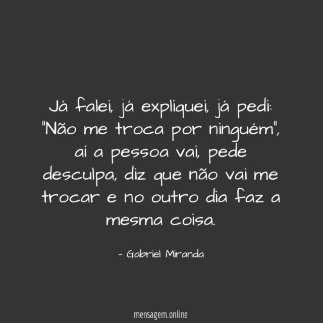 Já falei
