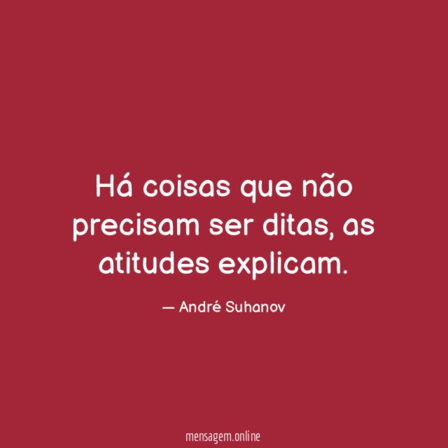 Há coisas que não precisam ser ditas