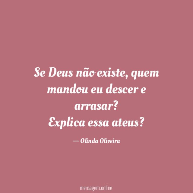 Se Deus não existe