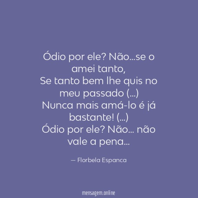 Ódio por ele