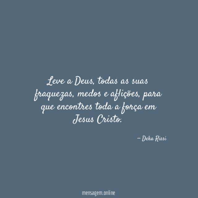 Leve a Deus