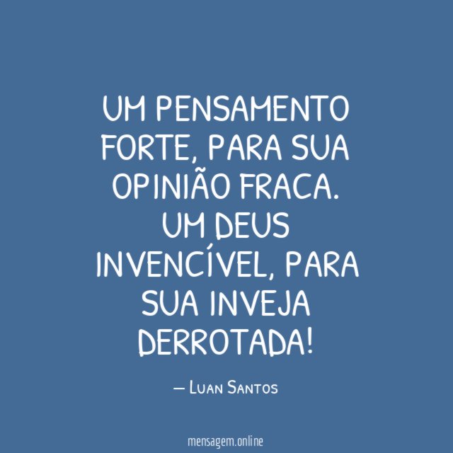 Um pensamento forte