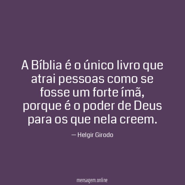 A Bíblia é o único livro que atrai