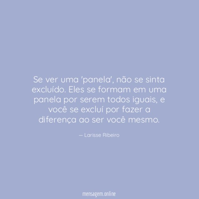 Se ver uma 'panela'