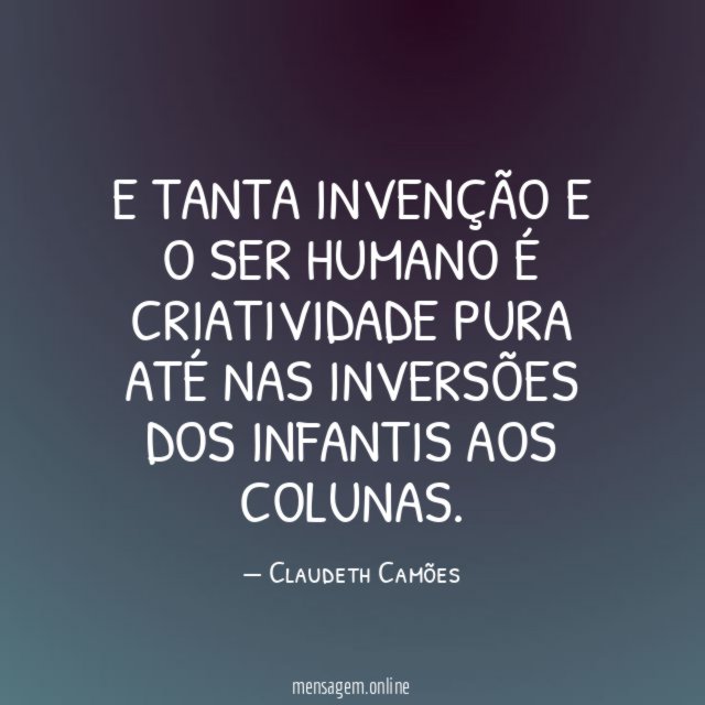 E tanta invenção e o ser humano é