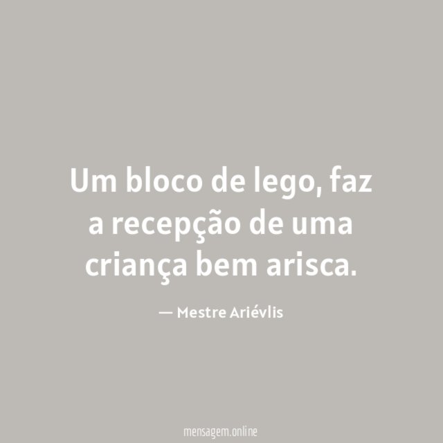 Um bloco de lego