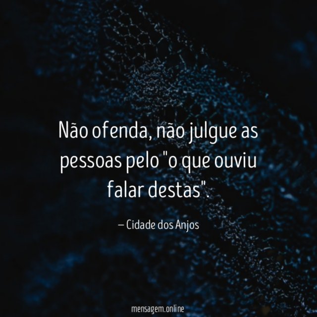 Não ofenda