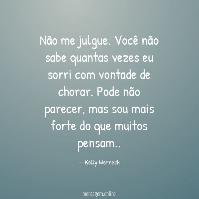 Não me julgue