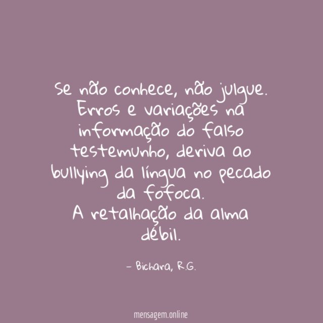 Se não conhece