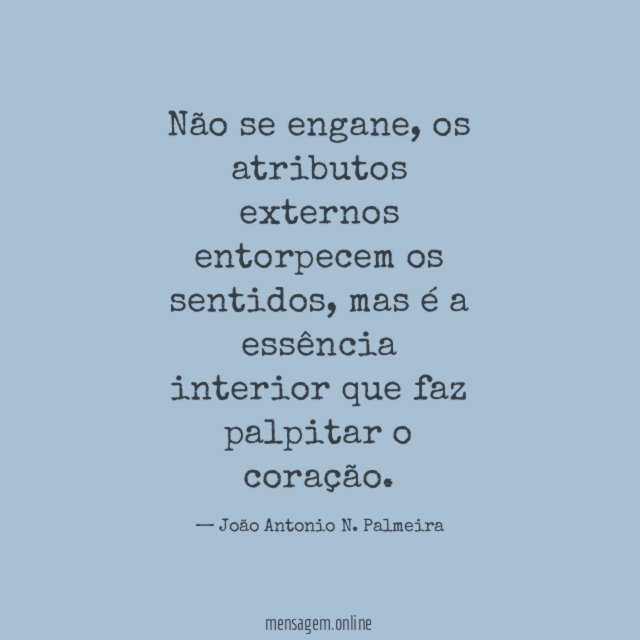 Não se engane