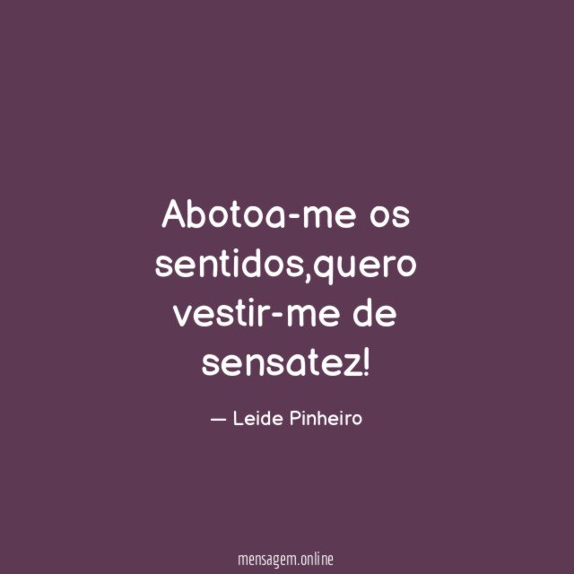 Abotoa-me os sentidos