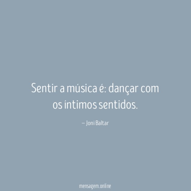 Sentir a música é