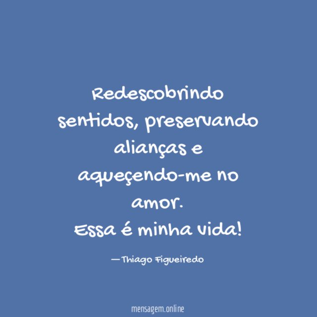 Redescobrindo sentidos