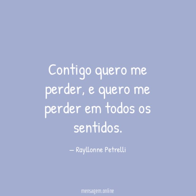 Contigo quero me perder