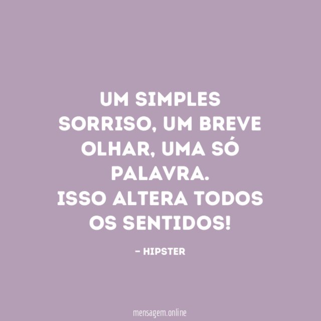 Um simples sorriso