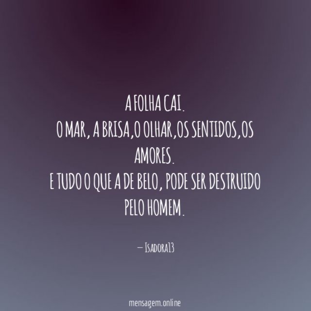 A folha cai