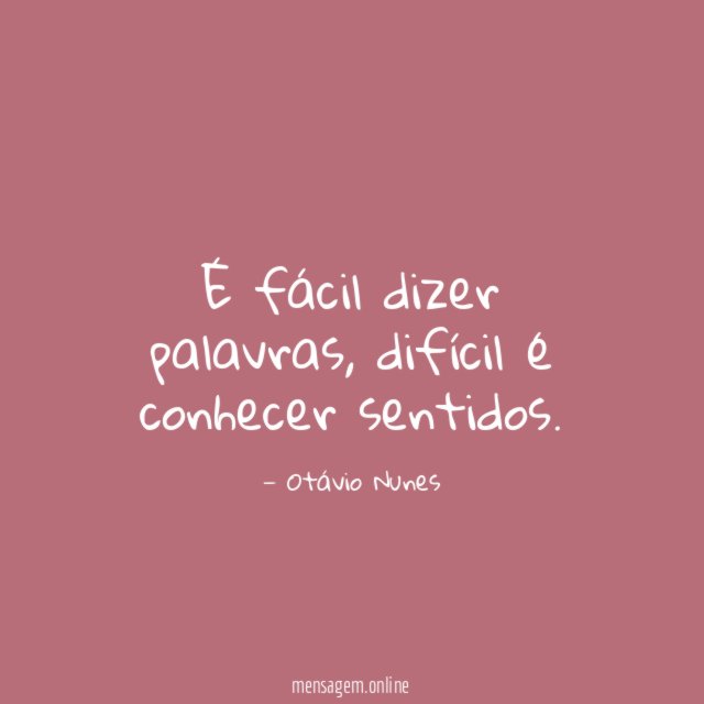 É fácil dizer palavras