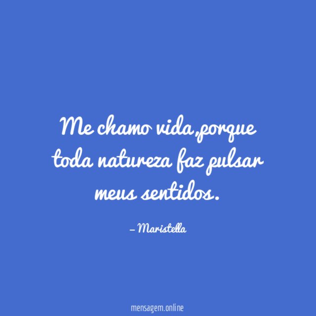 Me chamo vida