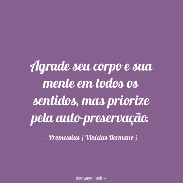 Agrade seu corpo e sua mente em todos os sentidos