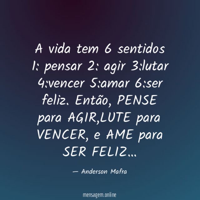 A vida tem 6 sentidos 1