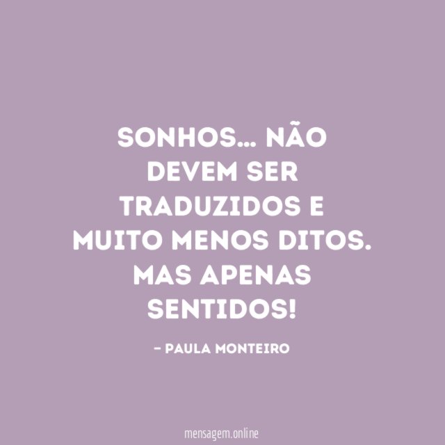 Sonhos