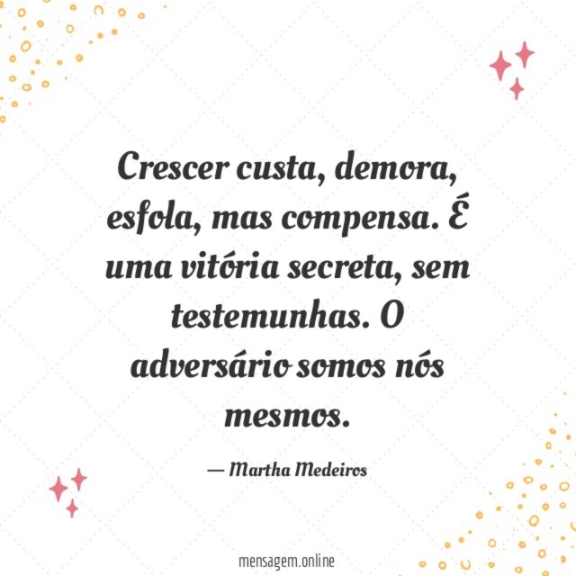 Crescer custa