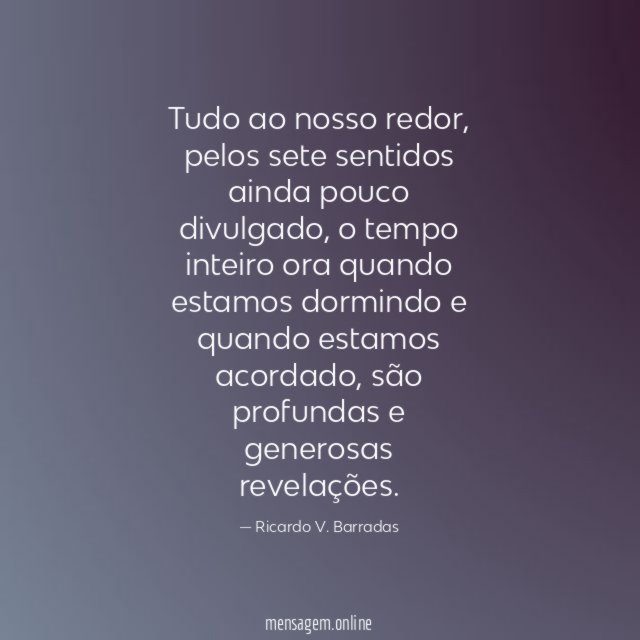 Tudo ao nosso redor