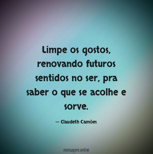 Limpe os gostos