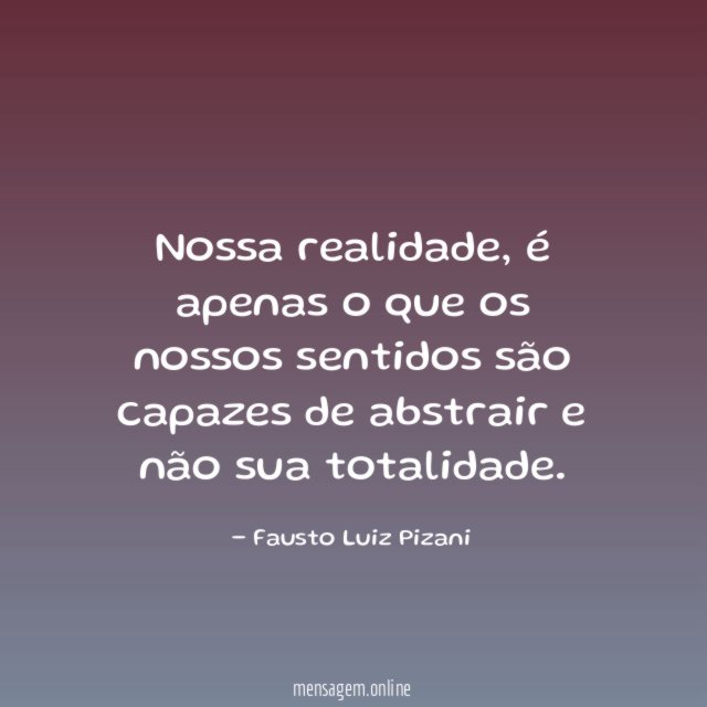 Nossa realidade
