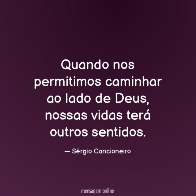Quando nos permitimos caminhar ao lado de Deus