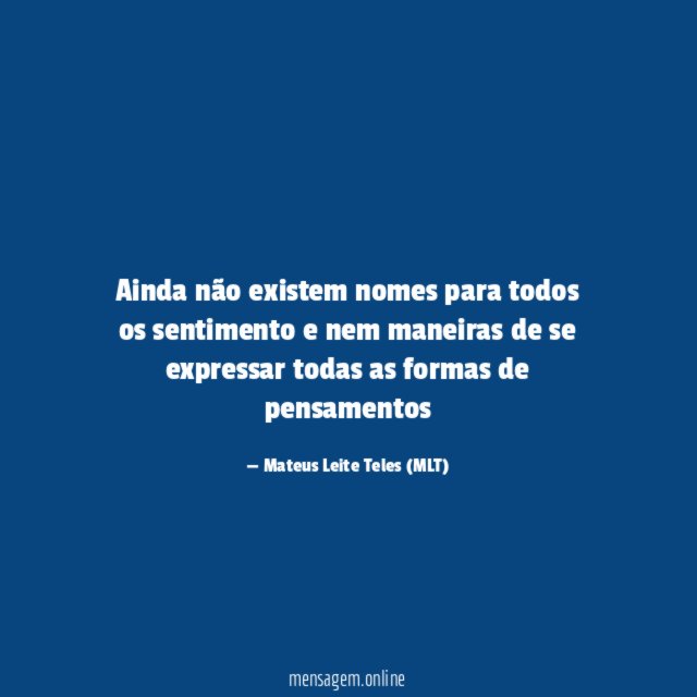 Ainda não existem nomes para todos os sentimento
