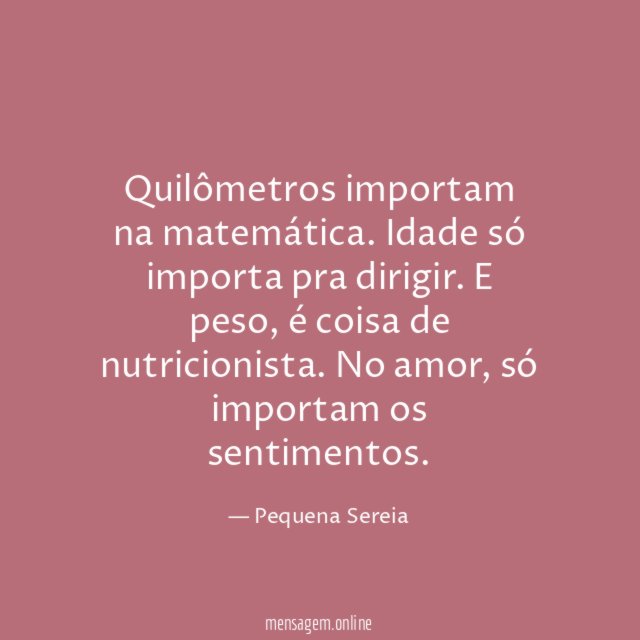 Quilômetros importam na matemática