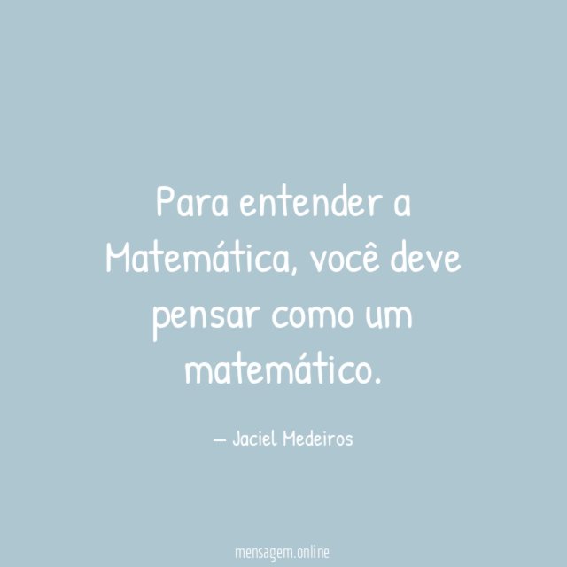 Para entender a Matemática