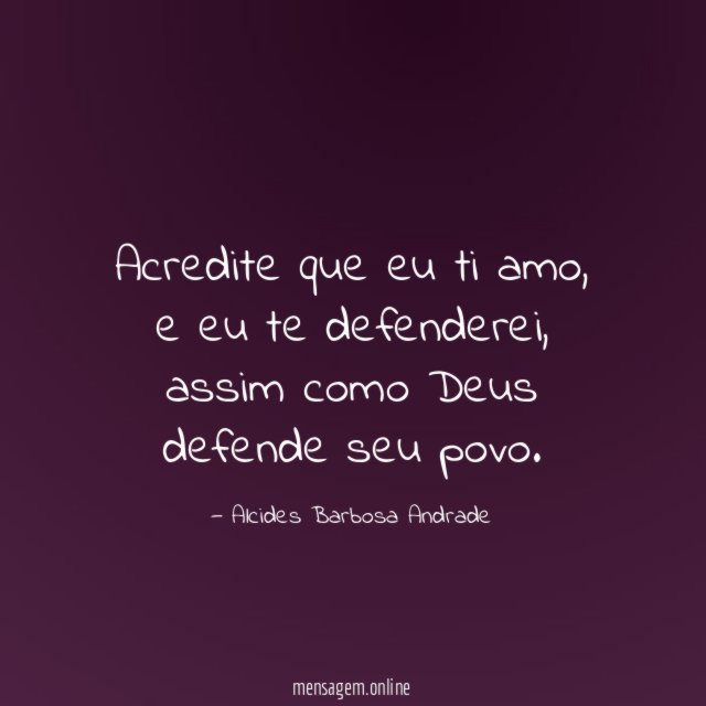 Acredite que eu ti amo