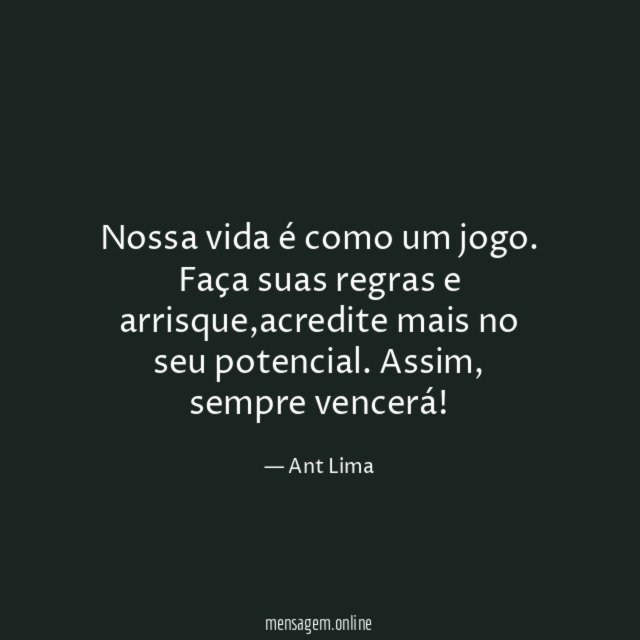Nossa vida é como um jogo