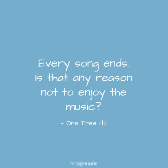 Every song ends